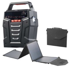 Convertisseur solaire & batterie nomade 75 Ah 230 V HSG-750 - Avec panneau 50 W
