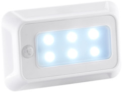 Veilleuse à LED avec détecteur de mouvement et luminosité, fonctionnement à pile
