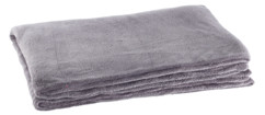 couverture en microfibre gris 200 cm en polyester wilson gabor