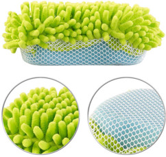 Éponge de lavage 2 en 1 en microfibres, spéciale auto / moto