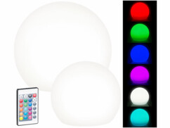 Deux boules lumineuses solaires avec plusieurs modes de couleur.