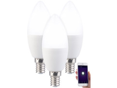 3 ampoules à LED connectéea E14 Blanc réglable LAV-90.w