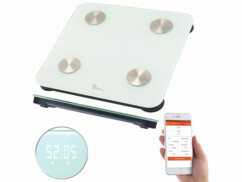 balance pese personne en verre connectée avec application de suivi du poids et conseils metabolisme google fit apple healtg newgen medicals