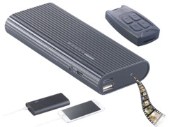 Batterie d'appoint 2 en 1 6000 mAh /1 A avec caméra intégrée Full HD et vision nocturne