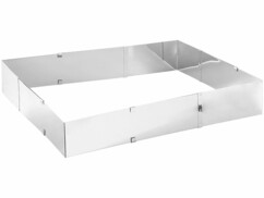 Cadre à pâtisserie extensile en acier inoxydable, par Rosenstein & Söhne.