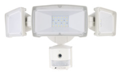 caméra de surveillance avec 3 projecteurs LED et detecteur de mouvement automatique flk-30 visortech connection ip avec application monde