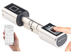 Cylindre de porte électronique à lecteur d'empreinte et application - Premium VisorTech