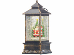 Lanterne à LED de Noël avec neige tourbillonnante Infactory.