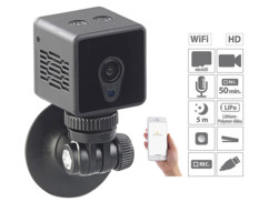 mini caméra de surveillance cube avec application et ventouse fixation portes meubles ipc60 mini