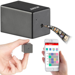Micro caméra HD camouflée espion taille piece de monnaise avec batterie longue autonomie et programmation heures d'enregistrement DV800 somikon