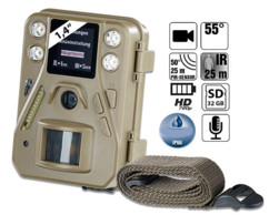 caméra de surveillance pour extérieur vision nocturne champ foret surveillance gibier betail somikon sg-520