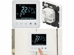 thermostat electronique avec programmateur et mode manuel pour chauffage au sol revolt