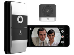 Visiophone sans fil 180° avec wifi et contrôle par application - Avec carillon