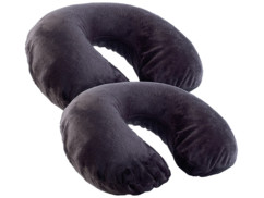 2 coussins gonflables de voyage ultra-doux - cervicales