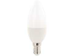 Ampoule bougie LED E14 B35 480 lm 270° A+ 6 W blanc lumière du jour luminea