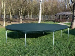 Bâche ronde pour piscine ou trampoline - Ø 4,6 m