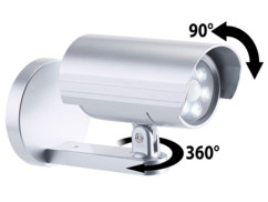 caméra de surveillance factice orientable murale