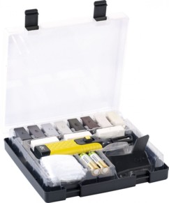 Kit de réparation pour sols et revêtements plastiques - 11 couleurs