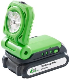Lampe de chantier pliable 300 lm ''AW-18.bl'' avec accu 'AW-18.ak'