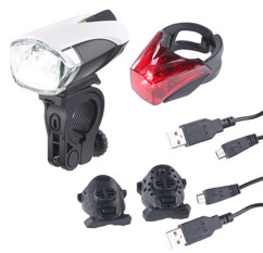 Lampe de sécurité à LED avec batterie intégrée FL-211 - Avec feu arrière 150mAh