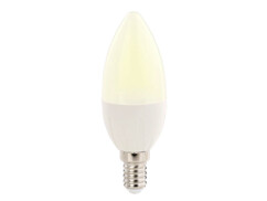pack 4 Ampoules bougie LED E14 B35 480 lm 270° A+ 6 W blanc lumière du jour luminea