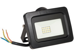 projecteur led haut efficacité energetique 10w blanc jour étanche pluie et neige fixation murale luminea