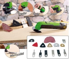 Outil multifonction 10.8 V AGT et 37 accessoires