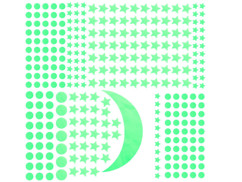 Palette de 300 stickers phosphorescents "Ciel Étoilé"