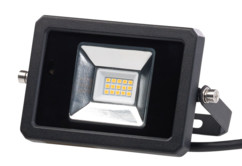 projecteur mural orientable eclairage continu ou automatique détecteur de mouvement avec telecommande luminea 10 30 50w