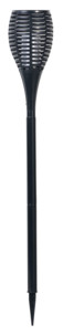 Torche de jardin 64 LED avec effet flamme et batterie 2000 mAh