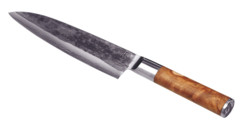 Couteau de chef Damas avec son coffret en bois - 20,7 cm