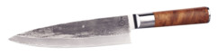Couteau éminceur avec lame en acier Damas 20,7 cm et coffret en bois