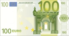 Drap de bain microfibre design billet de 100 euros