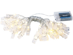 Guirlande porte-photos avec 40 pinces à LED (10 m)