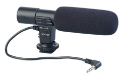 Microphone externe pour caméras et caméscopes Somikon