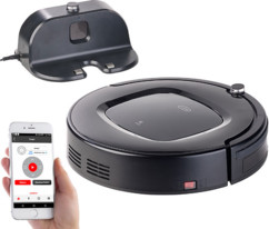 robot aspirateur cyclonique automatique avec serpillere pour nettoyage intégral et controle par telecommande application smartphone pwr2000 sichler