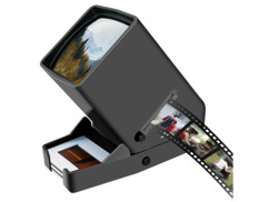 pour NéGatifs de Film Positifs Visionneuse de Diapositives et Négatives de 35 mm LED Visionneuse de Bureau Portable à Grossissement 3X