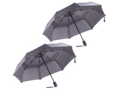 2 parapluies à revêtement Teflon® 210 T résistant au vent jusqu'à 140 km/h
