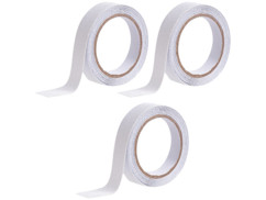 3 rubans adhésifs antidérapants & résistants à l'eau 4m - Transparent - Ø 24mm