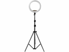 Anneau lumineux LED 18" 2600 lm avec support smartphone
