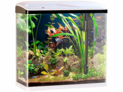 Aquarium Nano de SweetyPet avec 40 L de volume, éclairage LED et filtre lavable.