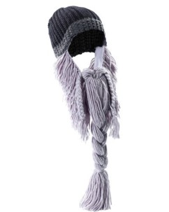 Bonnet avec barbe longue