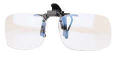 Clip sur-lunettes anti lumière bleue + UV 400