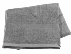 Drap de bain en coton éponge - 220 x 90 cm - Gris
