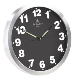 Horloge murale à quartz avec chiffres lumineux colorés