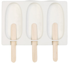 Moule en silicone 80 ml et 24 bâtonnets - Pour 3 glaces