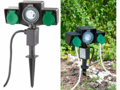 Multiprise de jardin avec programmateur