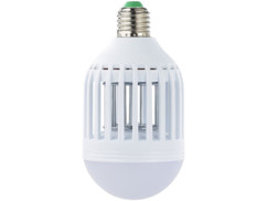 Piège à insectes et ampoule LED 2 en 1 E27 9 W 550 lm blanc chaud