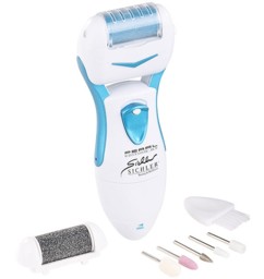 Râpe à pieds électrique 2 en 1 avec accessoires de manucure