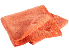 Serviette en microfibres double face 80 x 40 cm - Orange